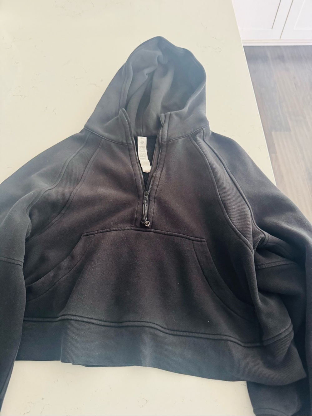 lululemon athletica Black Men's Half-Zip Hoodie